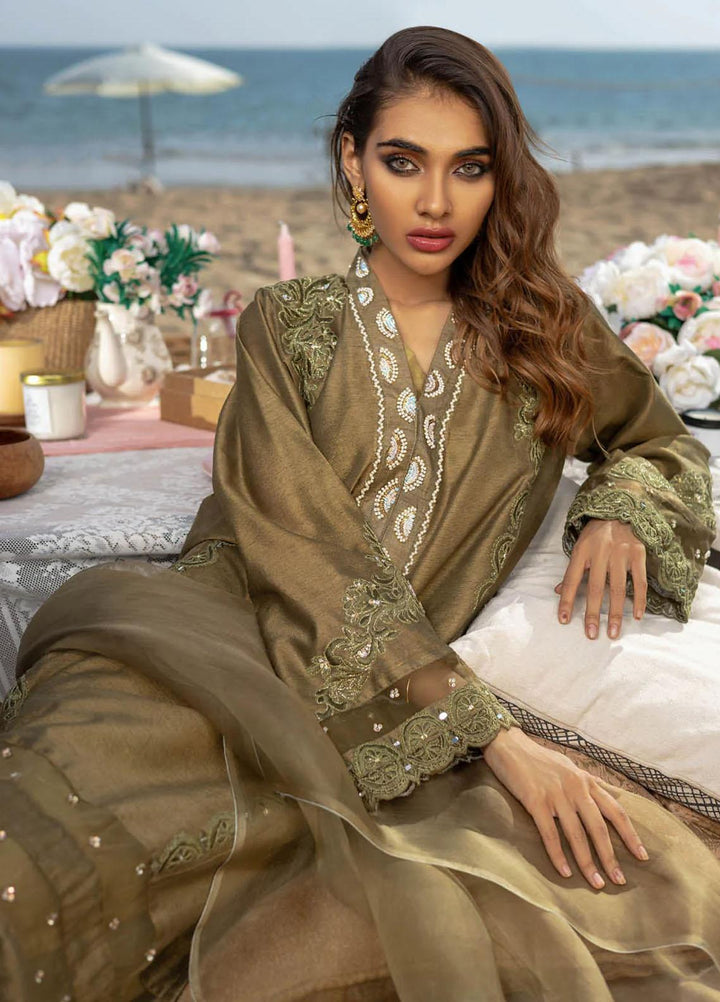 Hue Luxury Pret  Khaadi Silk Shirt HUP22TA Olivia