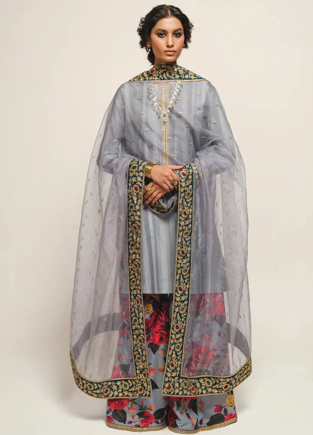 Humjoli Pret Embroidered Lawn 3 Piece Suit Love Shine