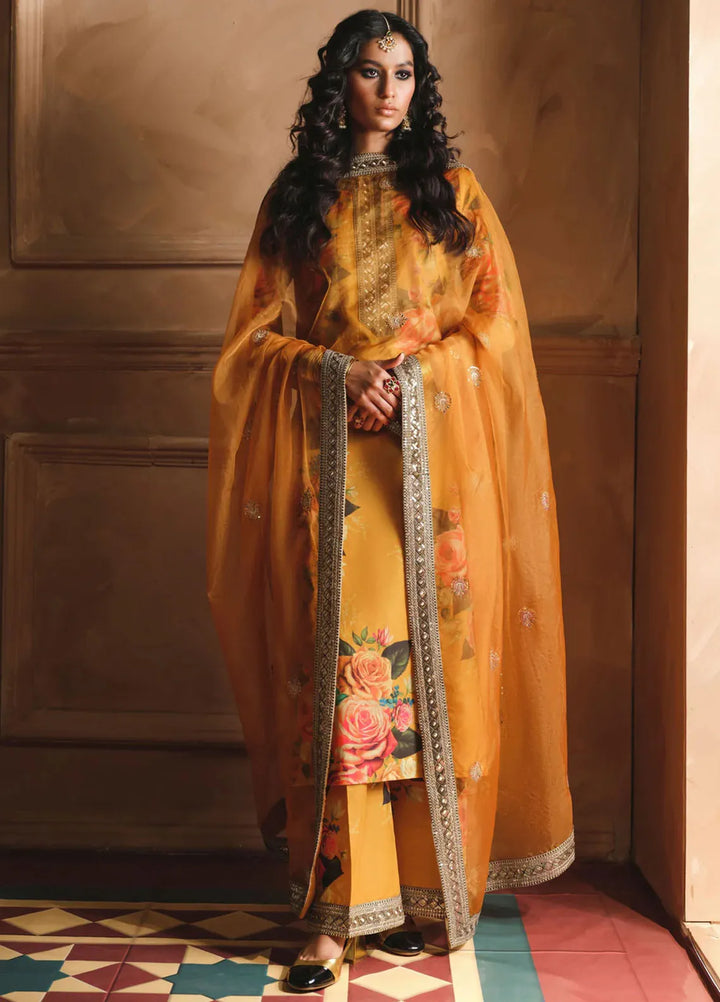 Humjoli Pret Embroidered Lawn 3 Piece Suit Rukh