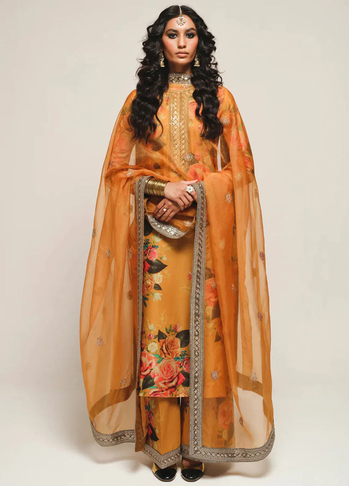 Humjoli Pret Embroidered Lawn 3 Piece Suit Rukh