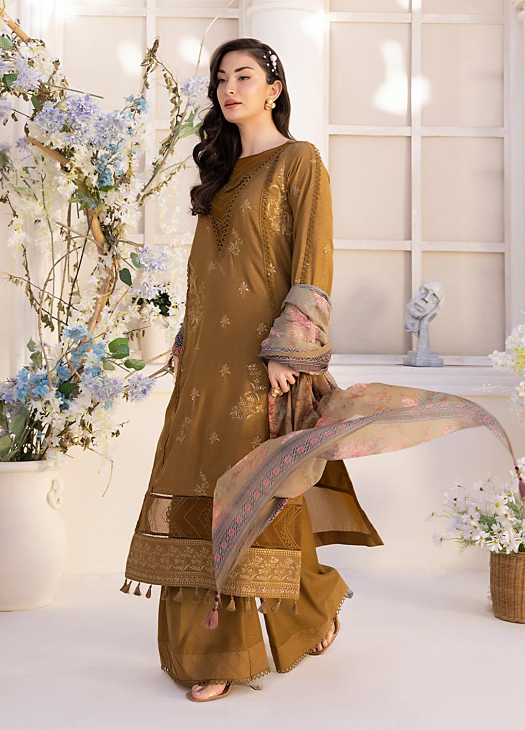 Husn-e-Bahar by Salitex Embroidered Lawn Suits Unstitched 3 Piece SSW6U3P105UT - Summer Collection