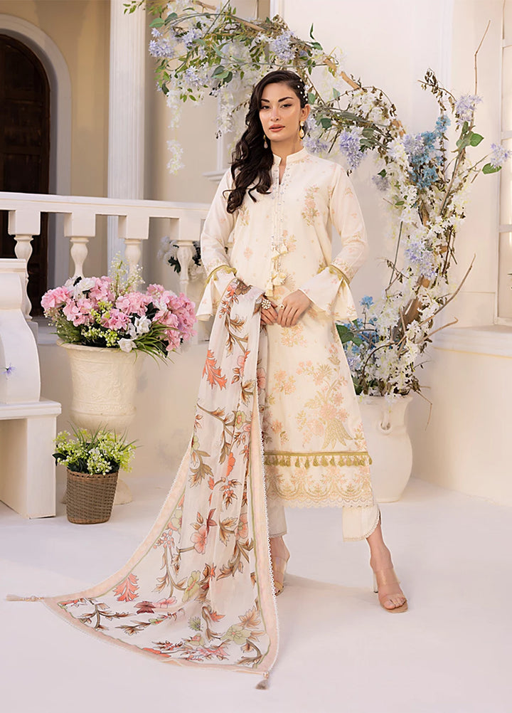 Husn-e-Bahar by Salitex Embroidered Lawn Suits Unstitched 3 Piece SSW6U3P107UT - Summer Collection