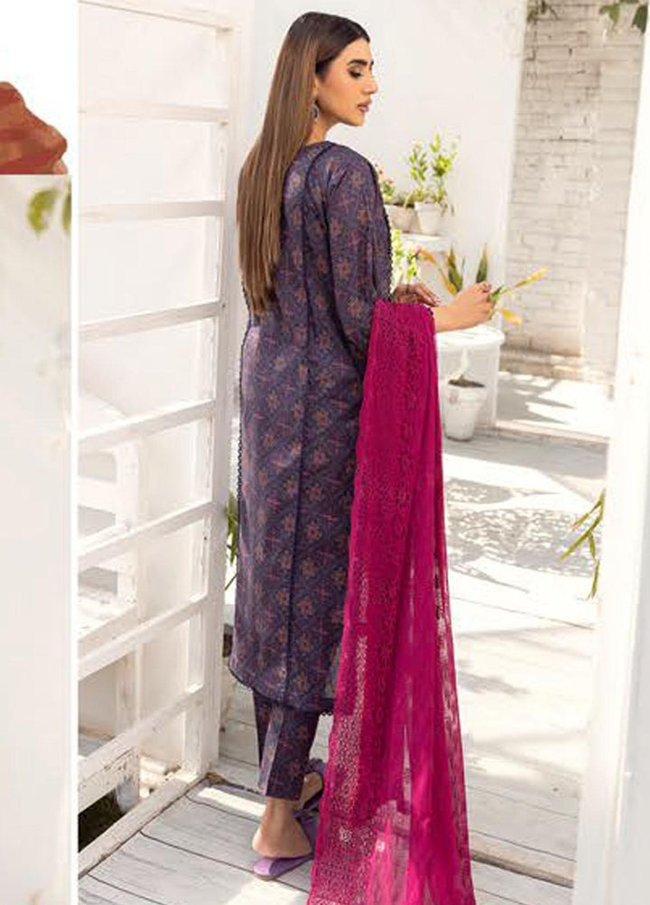 Husn-E-Jahan By Aalaya Printed Lawn Suits Unstitched 3 Piece ALY23HJ D-10 - Summer Collection