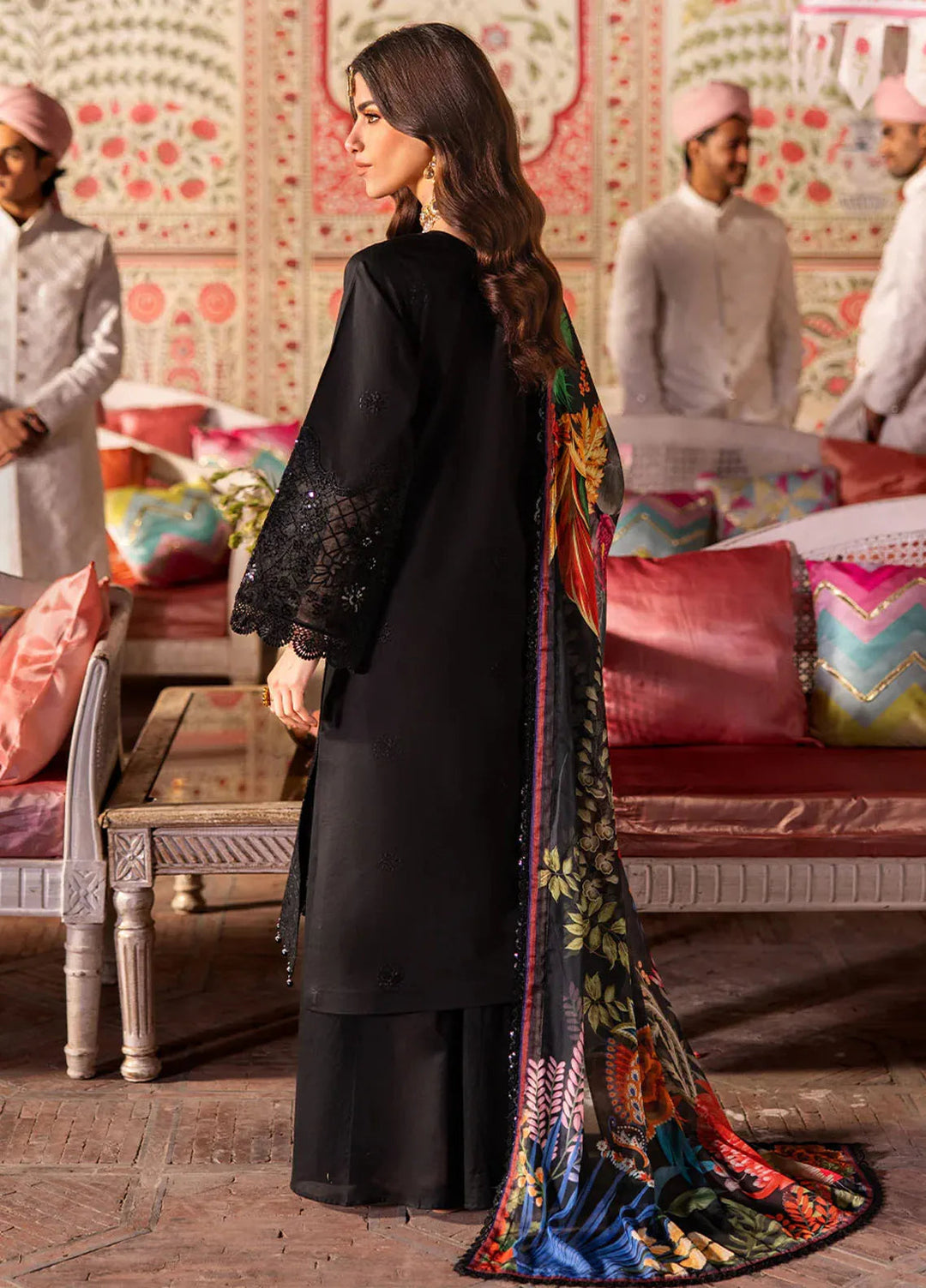 Husn e Jahan by Mahnur Embroidered Lawn Suits Unstitched 3 Piece MN25HJ Aaina - Summer Collection