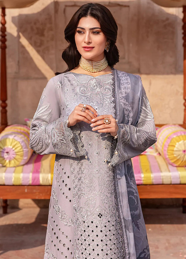 Husn e Jahan by Mahnur Embroidered Lawn Suits Unstitched 3 Piece MN25HJ Maeve - Summer Collection