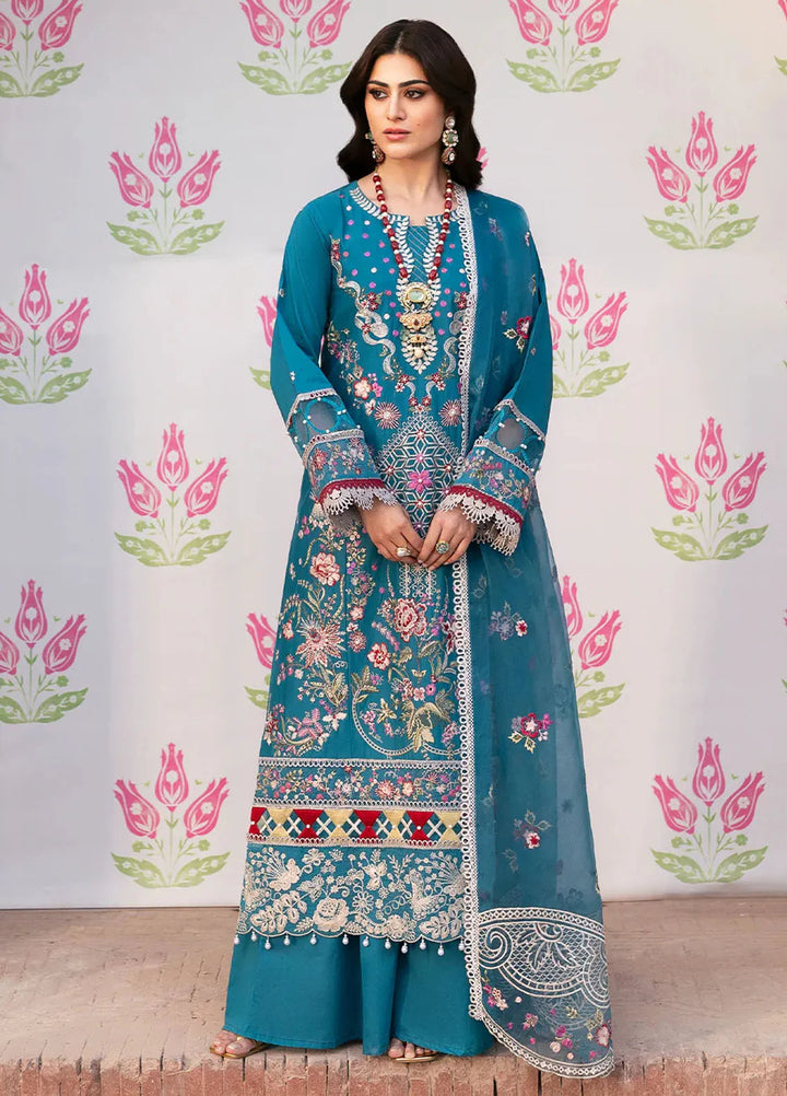 Husn e Jahan by Mahnur Embroidered Lawn Suits Unstitched 3 Piece MN25HJ Renee - Summer Collection