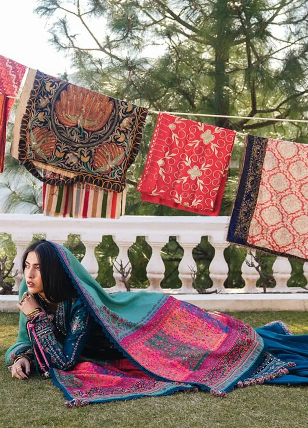 Hussain Rehar Embroidered Khaddar Suits Unstitched 3 Piece HRR24WS Jamil - Winter Collection