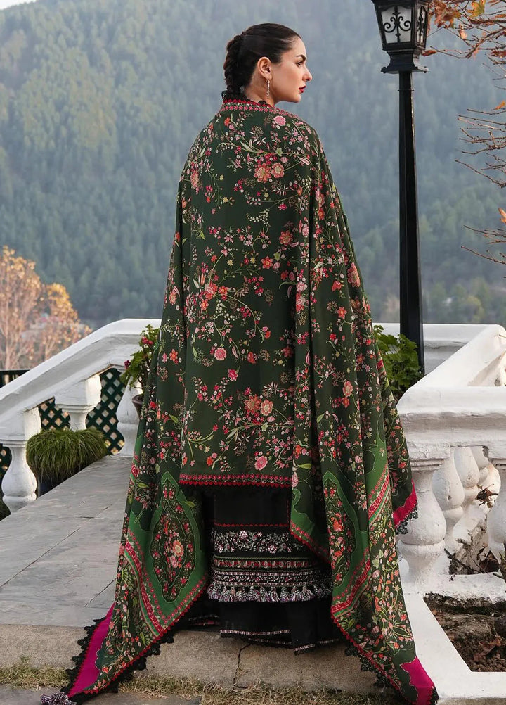 Hussain Rehar Embroidered Khaddar Suits Unstitched 3 Piece HRR24WS Zobia - Winter Collection