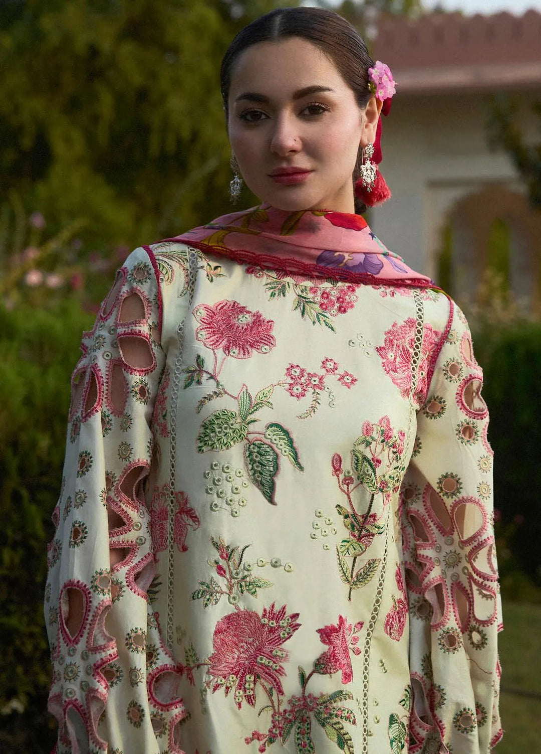 Hussain Rehar Embroidered Lawn Suit Unstitched 3 Piece HRR24S Gleam - Summer Collection