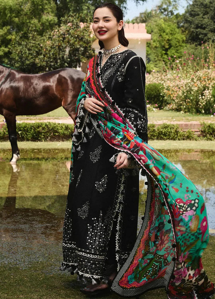 Hussain Rehar Embroidered Lawn Suit Unstitched 3 Piece HRR24S Rave - Summer Collection