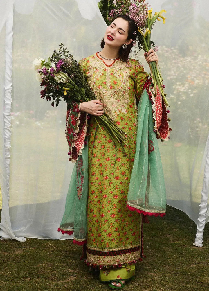 Hussain Rehar Embroidered Lawn Suit Unstitched 3 Piece HRR24S Shein - Summer Collection