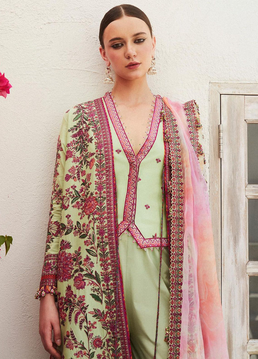 Hussain Rehar Embroidered Lawn Suits Unstitched 3 Piece HRR24EL Eira - Luxury Collection