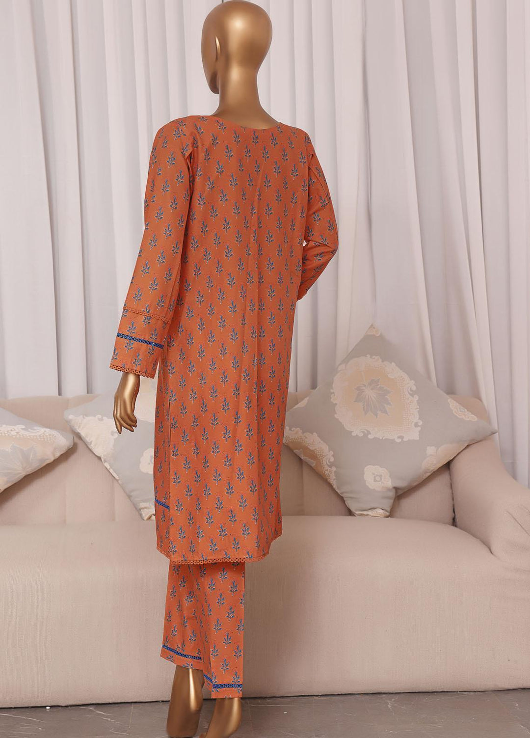 HZ Textiles Pret Printed Cambric 2 Piece Suit HZ22CC-1 D-51
