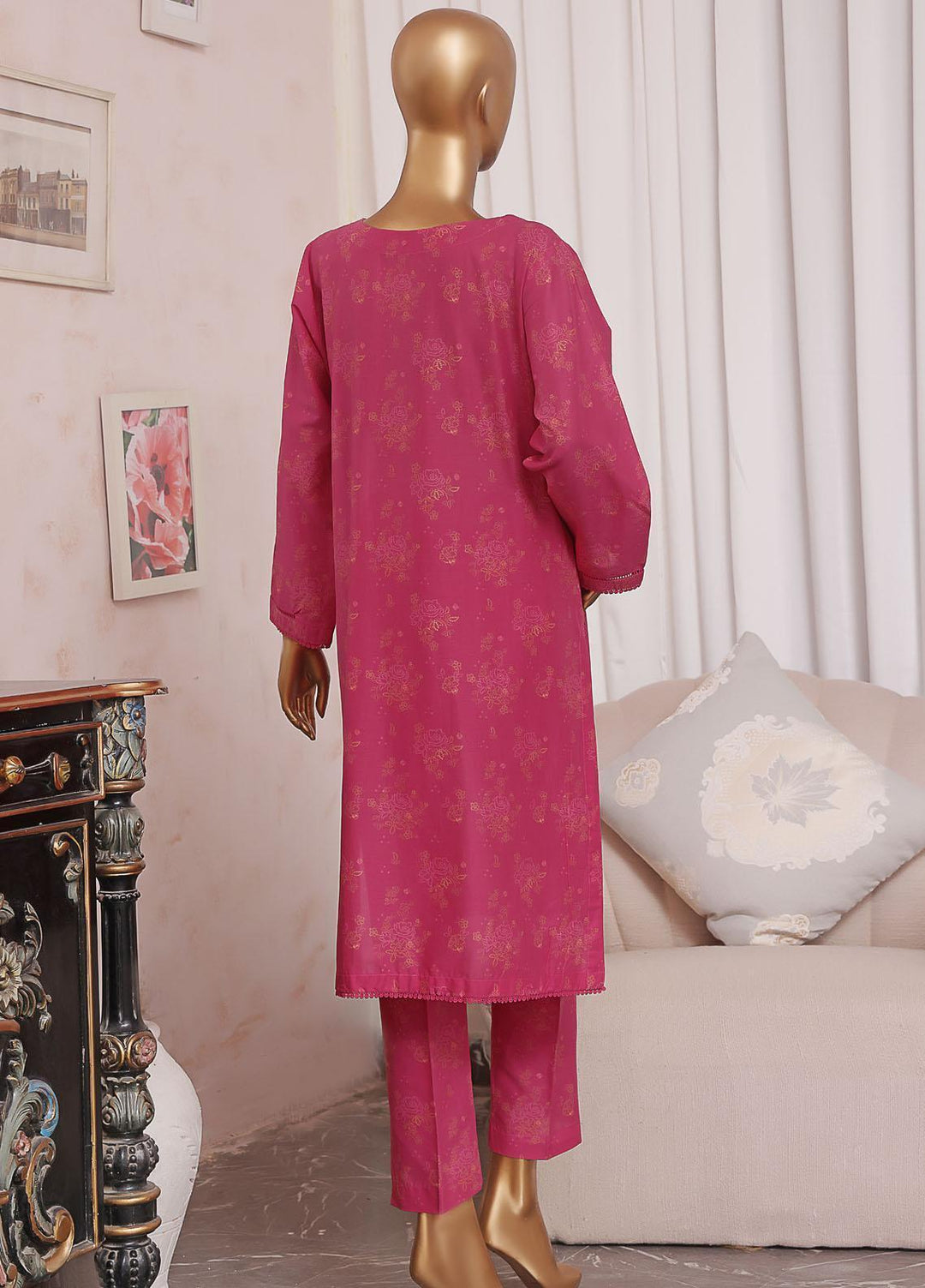HZ Textiles Pret Printed Cambric 2 Piece Suit HZ22CC-1 D-53