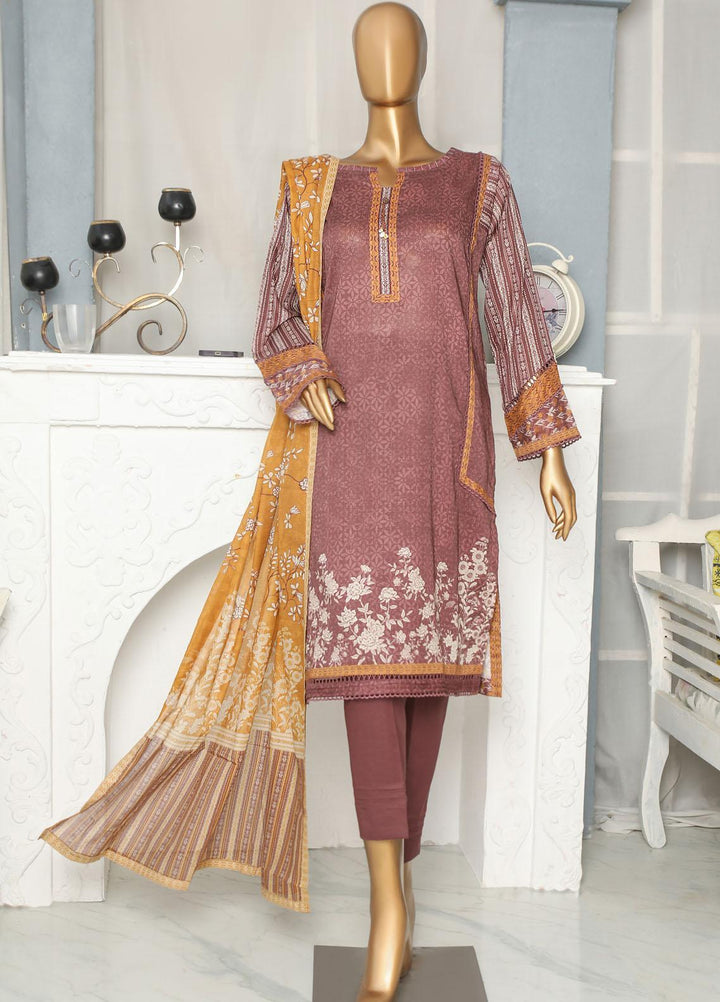 HZ Textiles Casual Pret  Lawn 3 Piece Suit HZ23LPE-2 D-2347