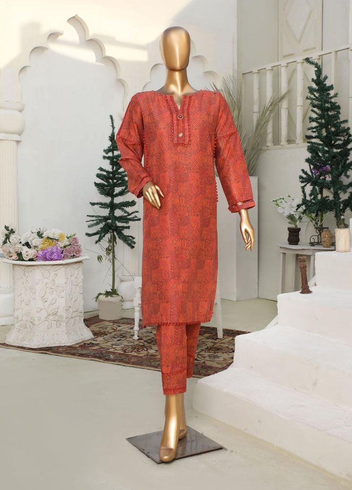 HZ Textiles Casual Pret Printed Lawn 2 Piece Suit HZ23PCD SV-45