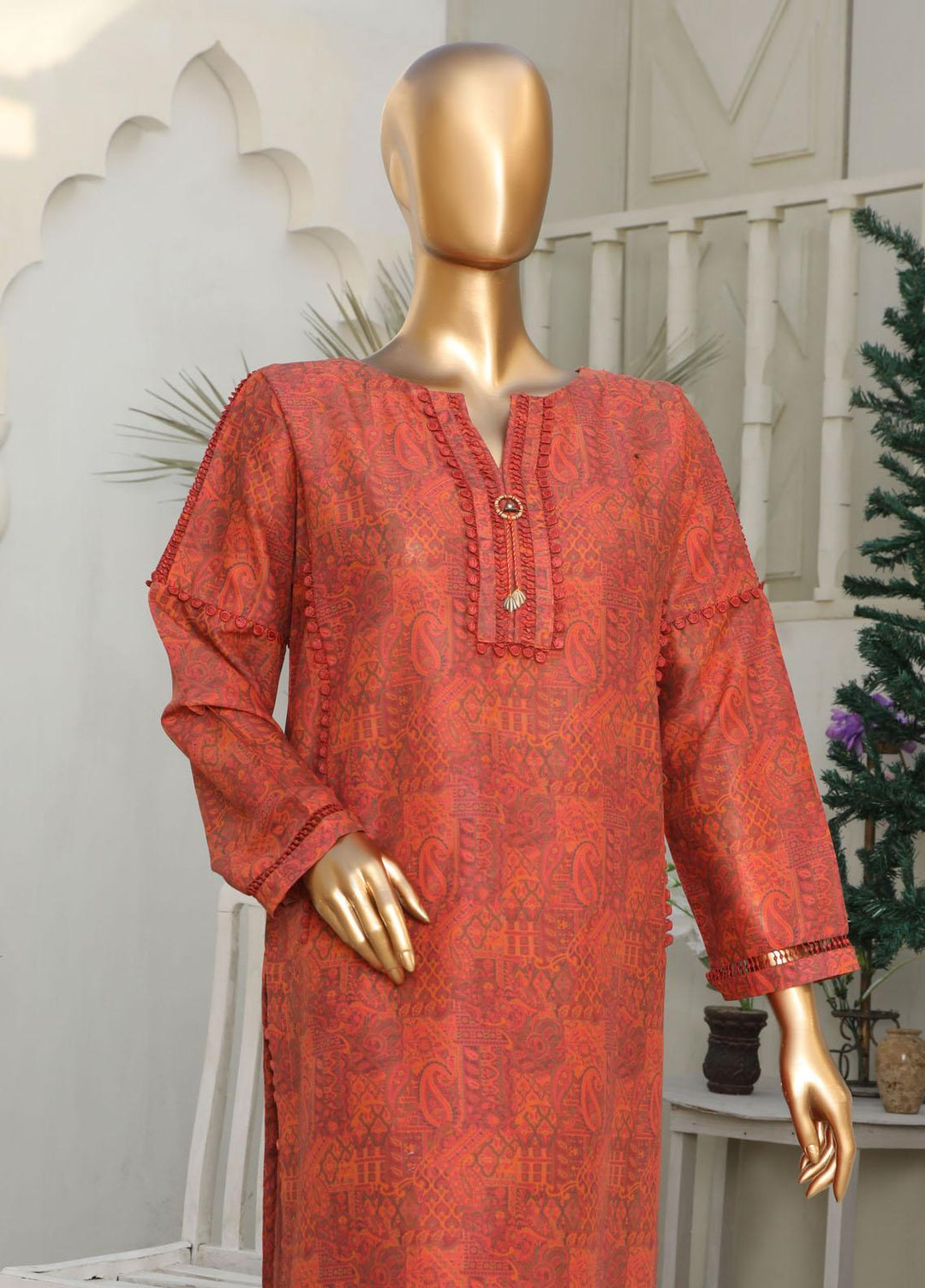 HZ Textiles Casual Pret Printed Lawn 2 Piece Suit HZ23PCD SV-45