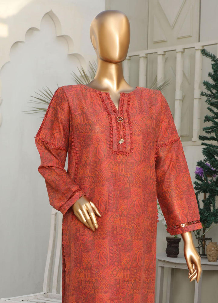 HZ Textiles Casual Pret Printed Lawn 2 Piece Suit HZ23PCD SV-45
