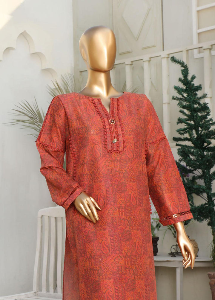 HZ Textiles Casual Pret Printed Lawn 2 Piece Suit HZ23PCD SV-45