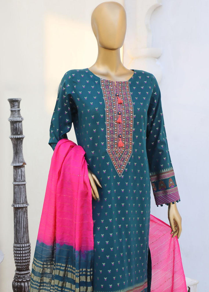HZ Textiles Embroidered Jacquard Suits Unstitched 3 Piece HZ23A AJ-03 - Festive Collection