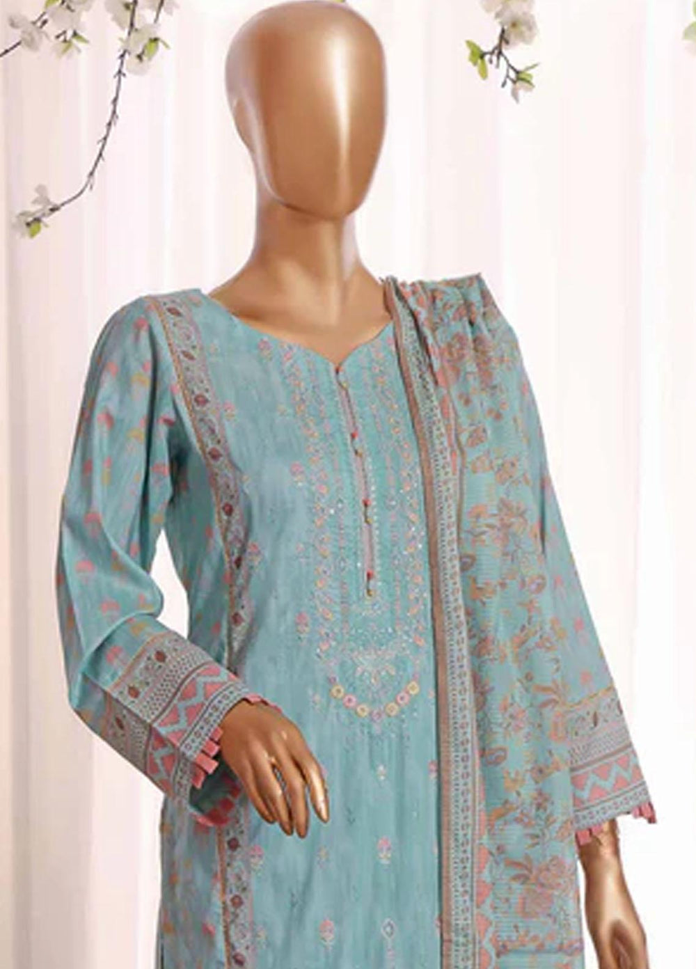 HZ Textiles Embroidered Airjet Suits Unstitched 3 Piece HZ22AS AE-0415 - Festive Collection