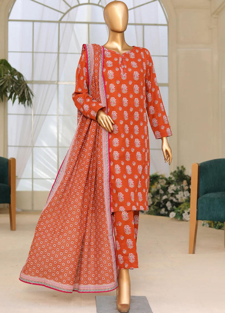 HZ Textiles Printed Khaddar Suits Unstitched 3 Piece HZ23PK PKP-101-A - Winter Collection