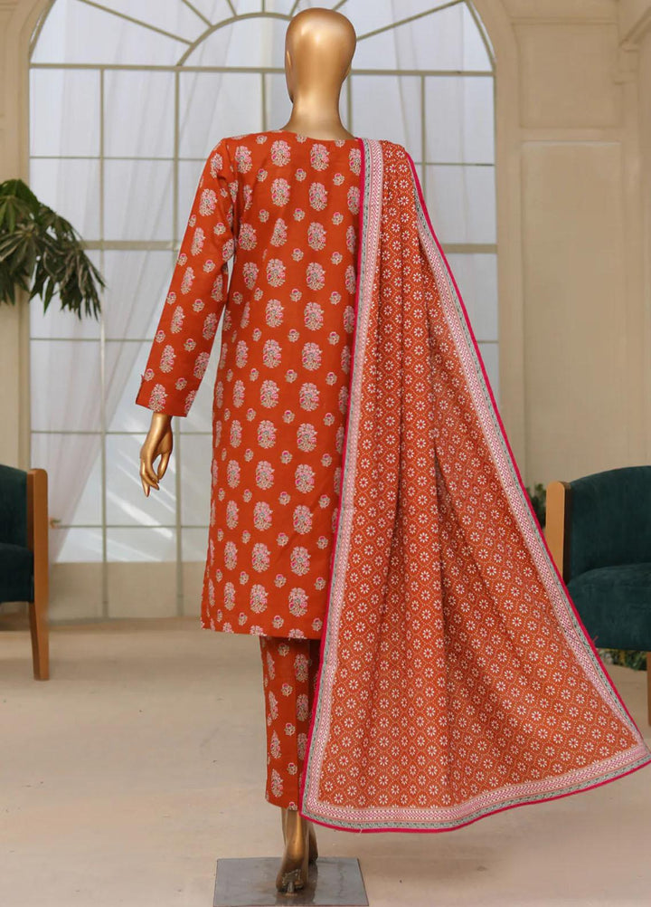 HZ Textiles Printed Khaddar Suits Unstitched 3 Piece HZ23PK PKP-101-A - Winter Collection