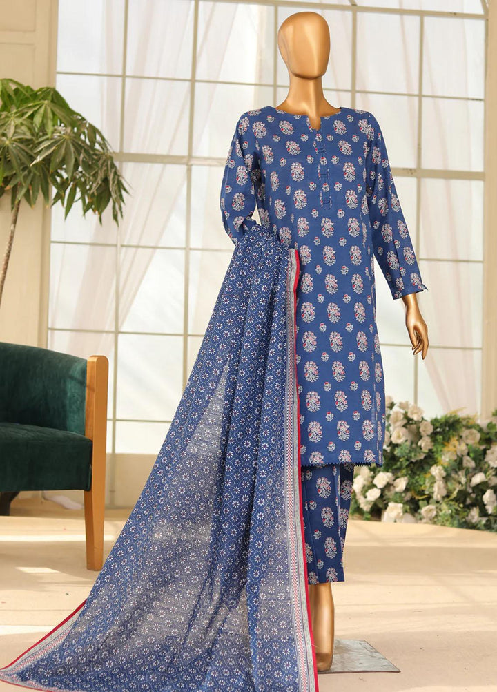 HZ Textiles Printed Khaddar Suits Unstitched 3 Piece HZ23PK PKP-101-B - Winter Collection