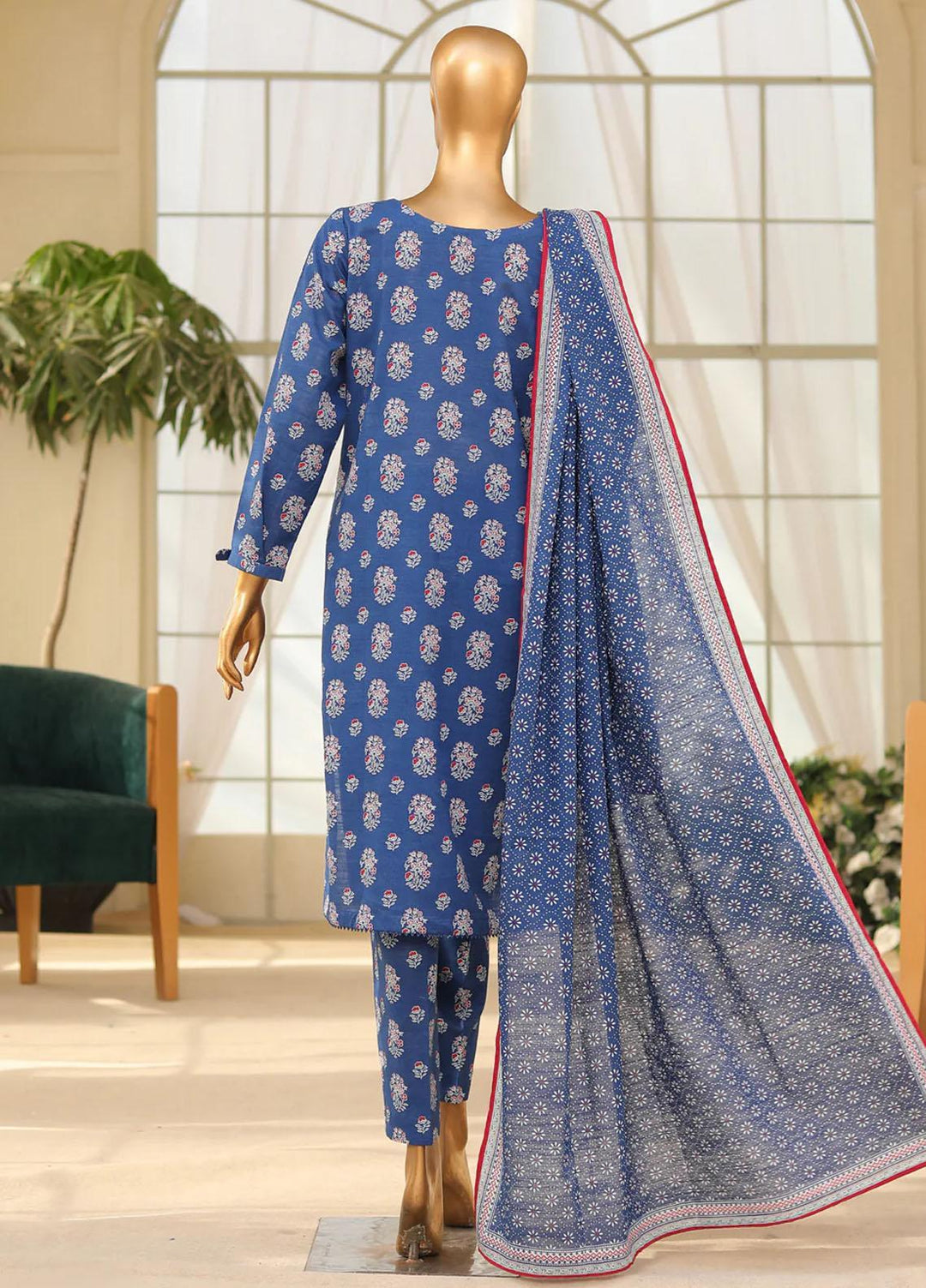 HZ Textiles Printed Khaddar Suits Unstitched 3 Piece HZ23PK PKP-101-B - Winter Collection