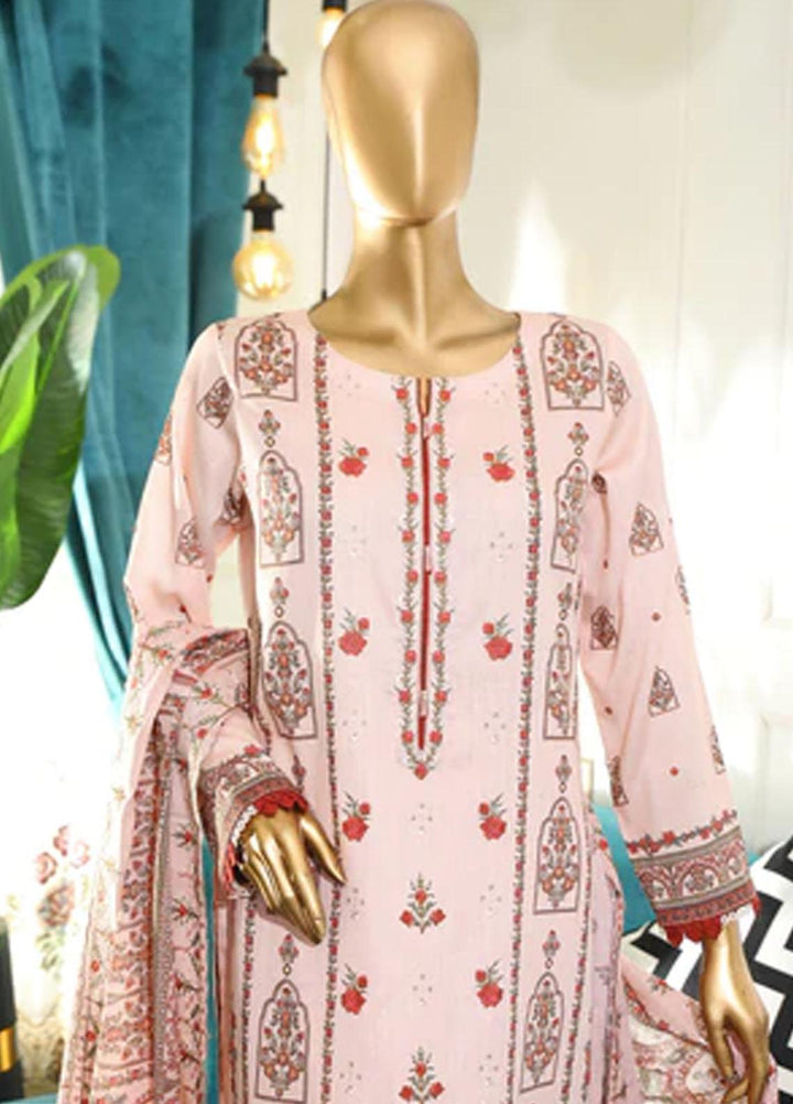 HZ Textiles Embroidered Cotton Suits Unstitched 3 Piece HZ22DKC DKC-1194-A - Winter Collection