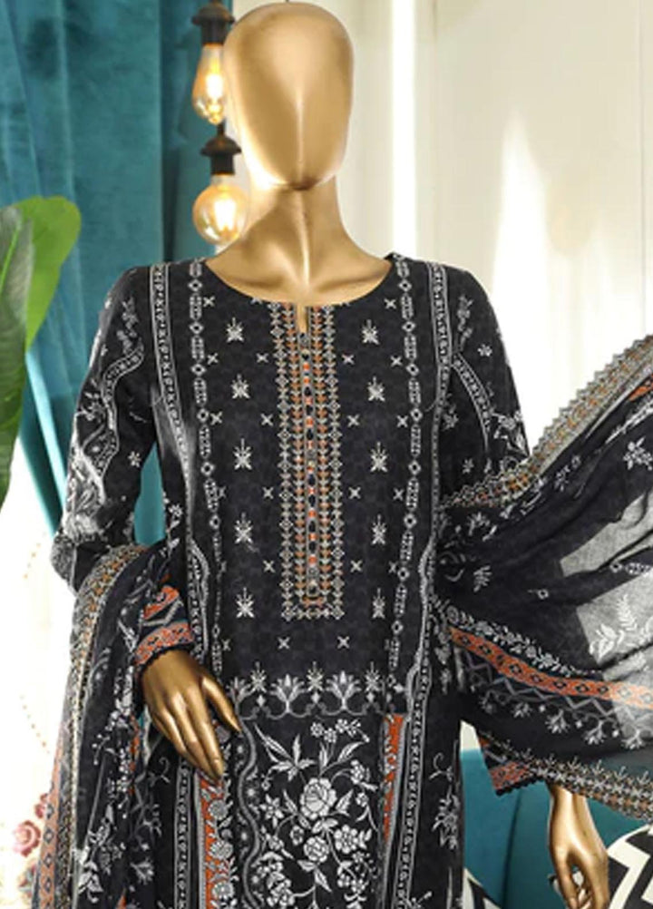 HZ Textiles Embroidered Cotton Suits Unstitched 3 Piece HZ22DKC DKC-11990 - Winter Collection