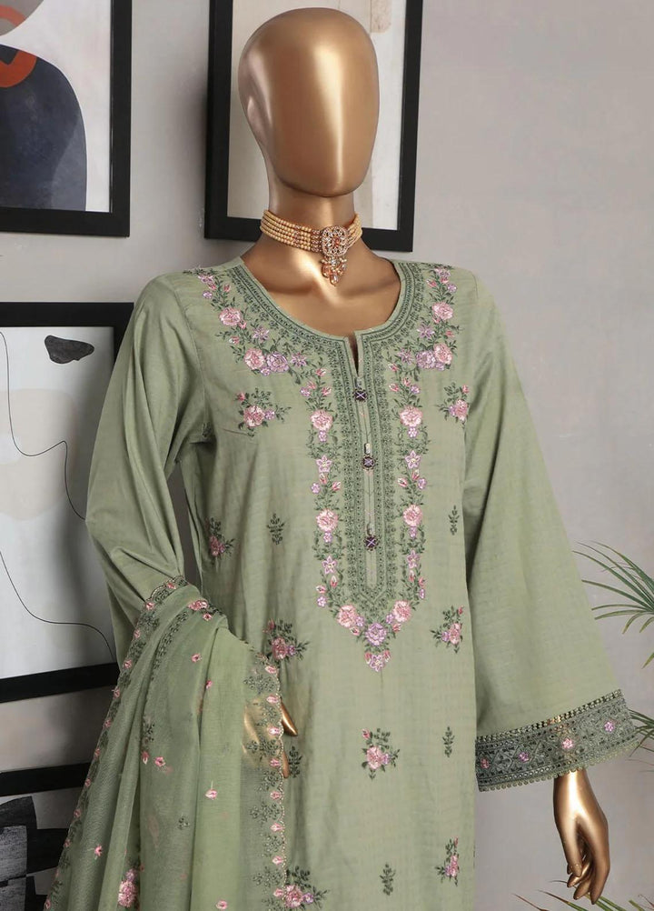 HZ Textiles Embroidered Jacquard Suits Unstitched 3 Piece HZ23DJ DJ-07 - Summer Collection