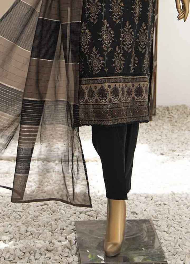 Hz Textiles Embroidered Jacquard Suits Unstitched 3 Piece HZ25TS TJE-1210 - Summer Collection