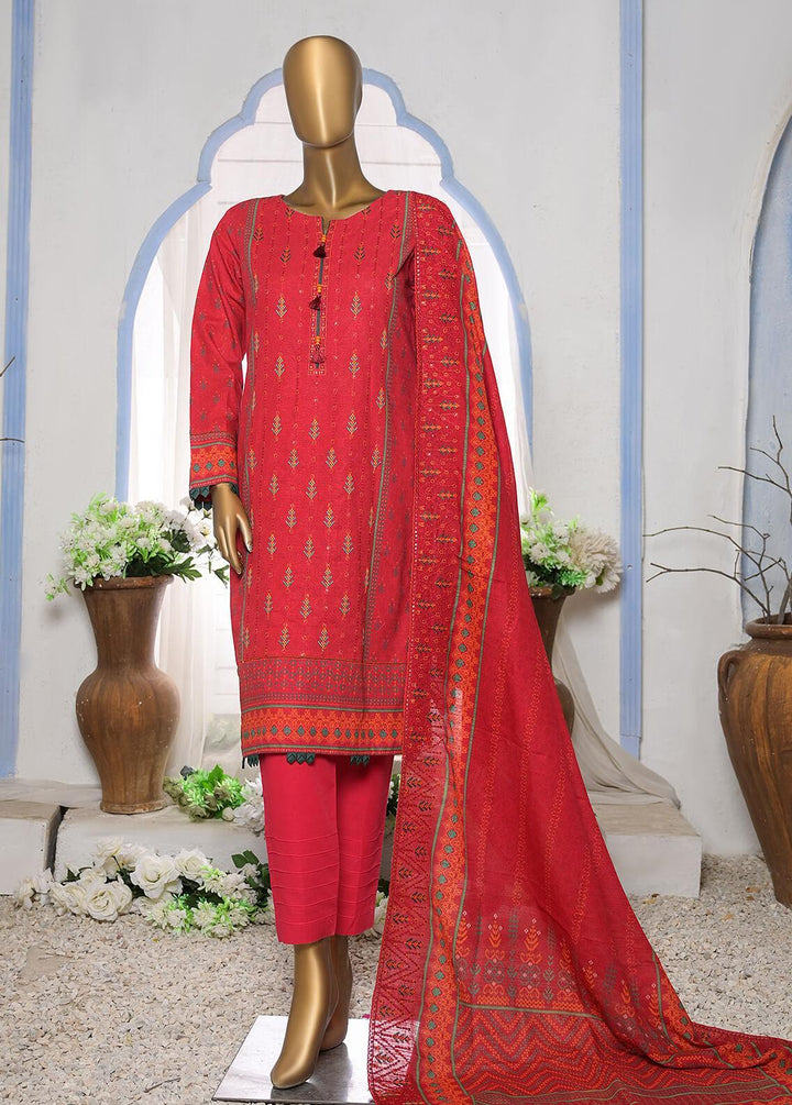 HZ Textiles Embroidered Khaddar Suits Unstitched 3 Piece HZ22KE PKE-2251 - Winter Collection