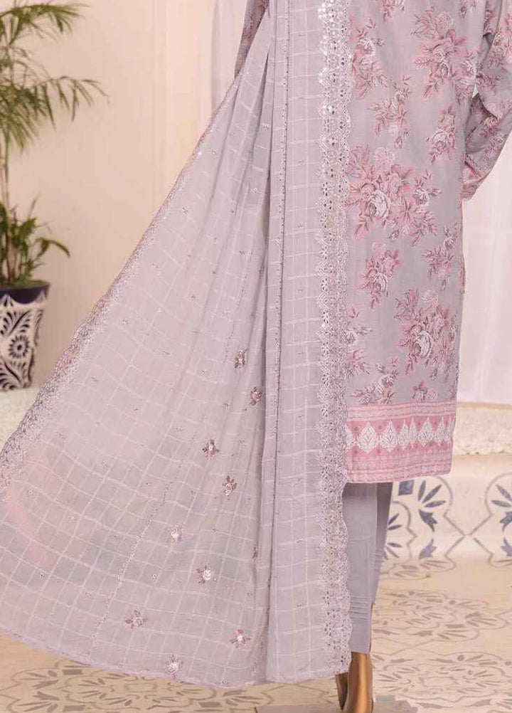 HZ Textiles Embroidered Lawn Suits Unstitched 3 Piece HZ24SV SEC-942 - Summer Collection