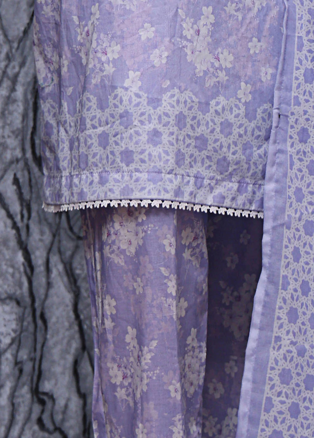 HZ Textiles Embroidered Lawn Suits Unstitched 3 Piece HZ25EUL EC-1046 - Summer Collection