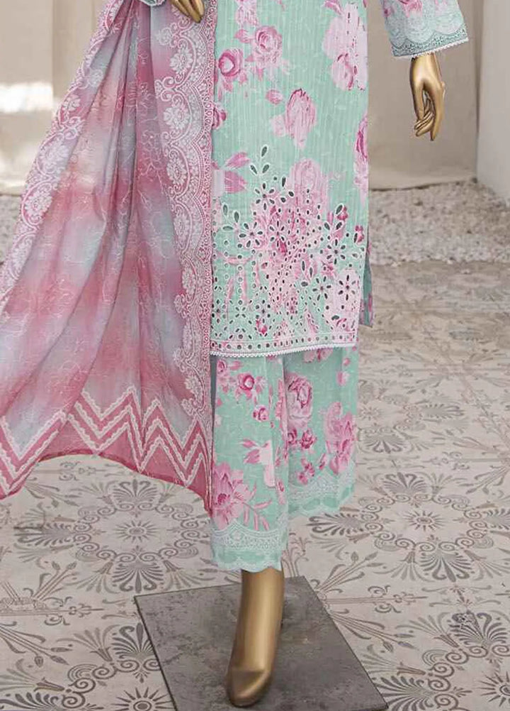 HZ Textiles Embroidered Lawn Suits Unstitched 3 Piece HZ25NV2 NPE-08-VOL-2 - Summer Collection