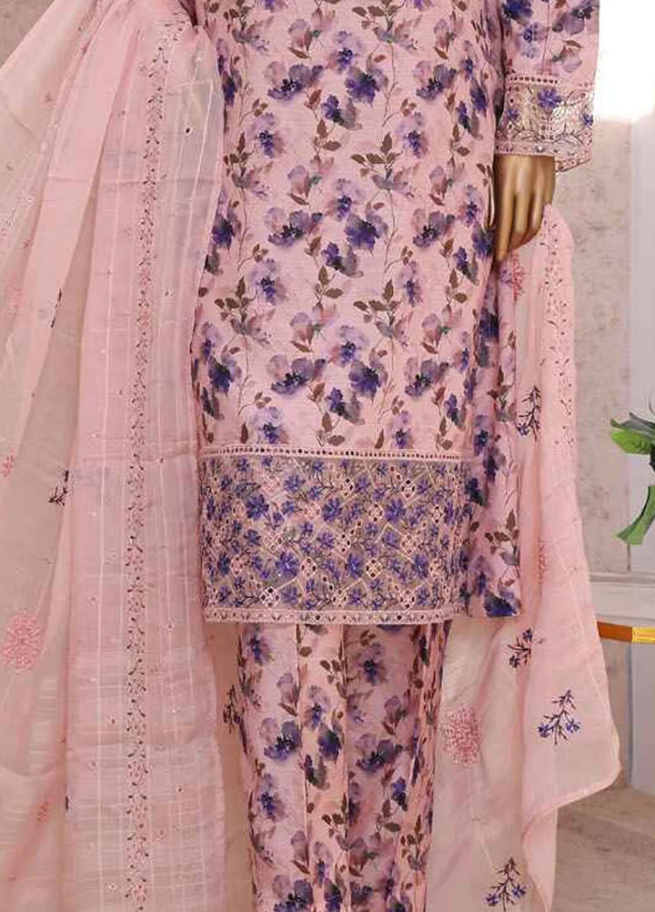 HZ Textiles Embroidered Silk Suits Unstitched 3 Piece HZ25VS VRS-1089 - Summer Collection