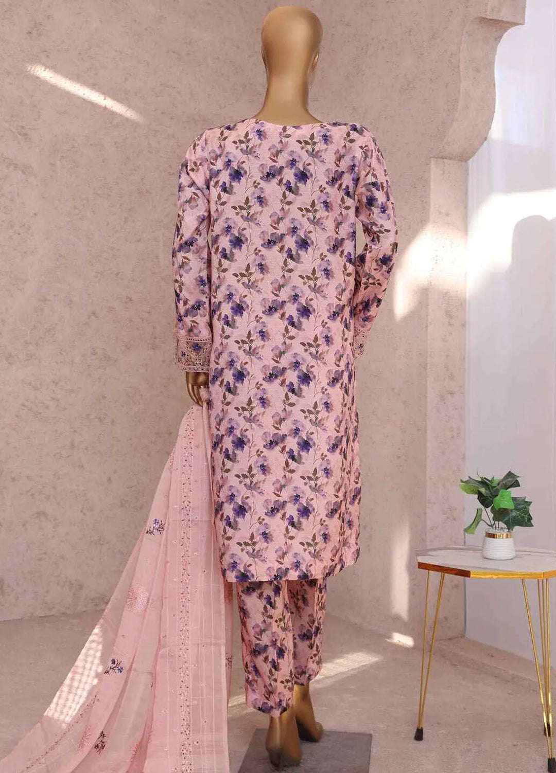 HZ Textiles Embroidered Silk Suits Unstitched 3 Piece HZ25VS VRS-1089 - Summer Collection