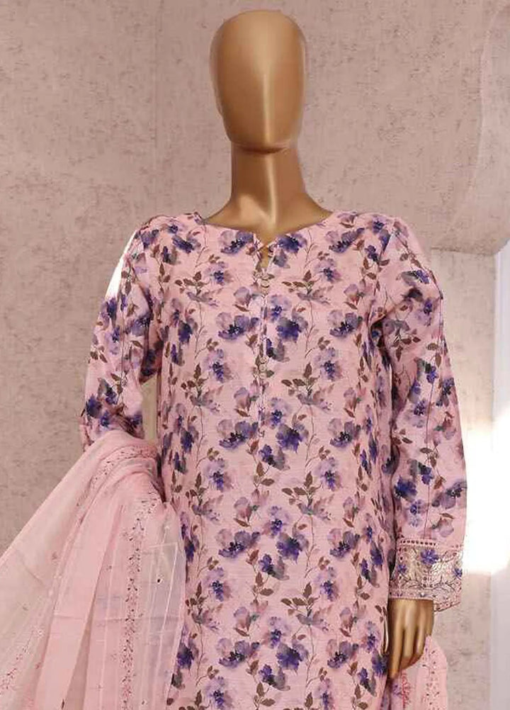 HZ Textiles Embroidered Silk Suits Unstitched 3 Piece HZ25VS VRS-1089 - Summer Collection