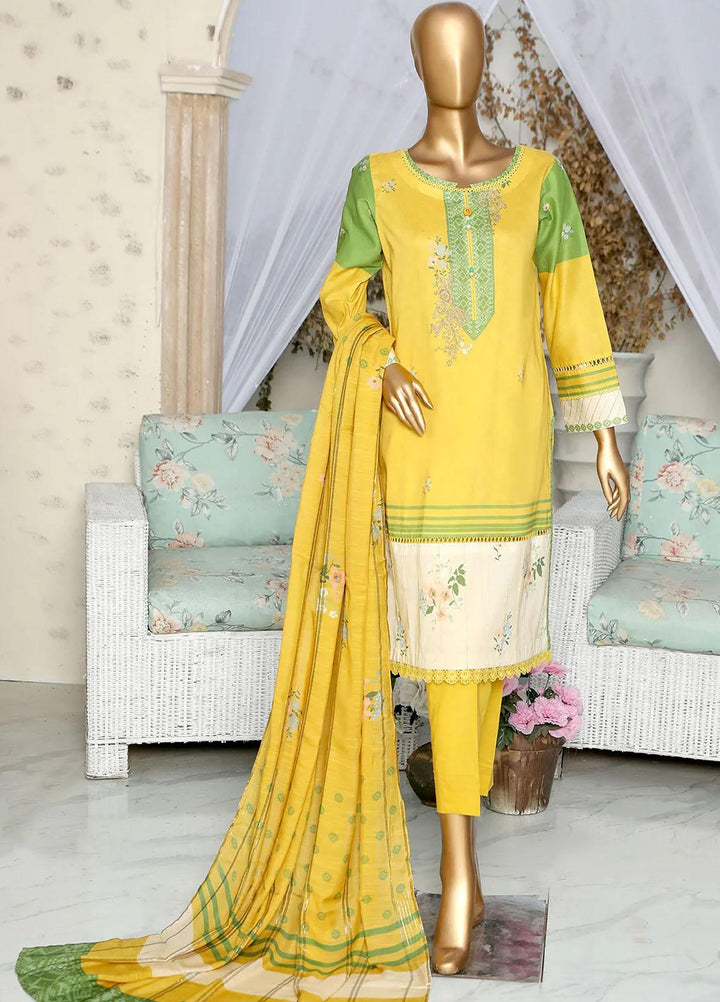 HZ Textiles Printed Lawn Suits Unstitched 3 Piece HZ23OP OPL-17780 - Summer Collection