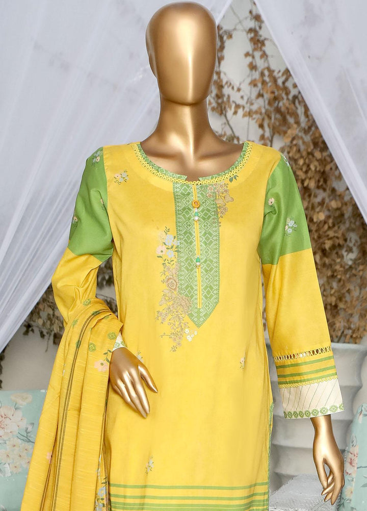 HZ Textiles Printed Lawn Suits Unstitched 3 Piece HZ23OP OPL-17780 - Summer Collection