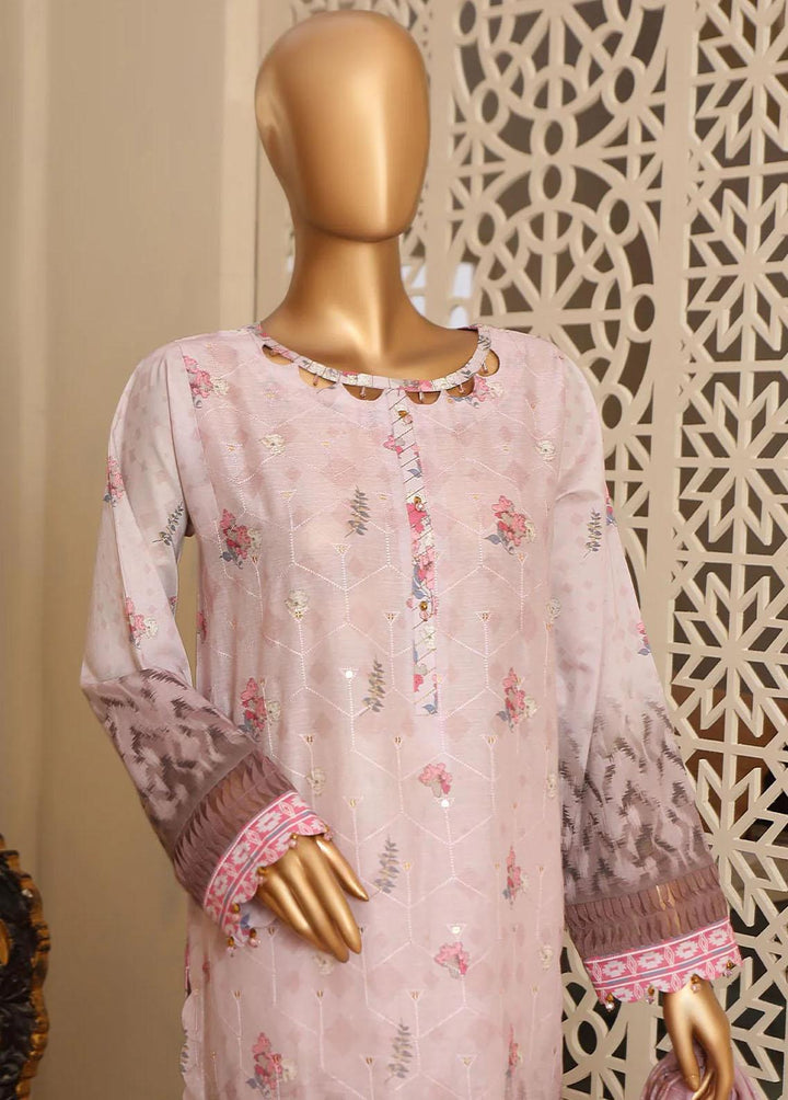 HZ Textiles Embroidered Lawn Suits Unstitched 3 Piece HZ23OF OC-18512 - Festive Collection