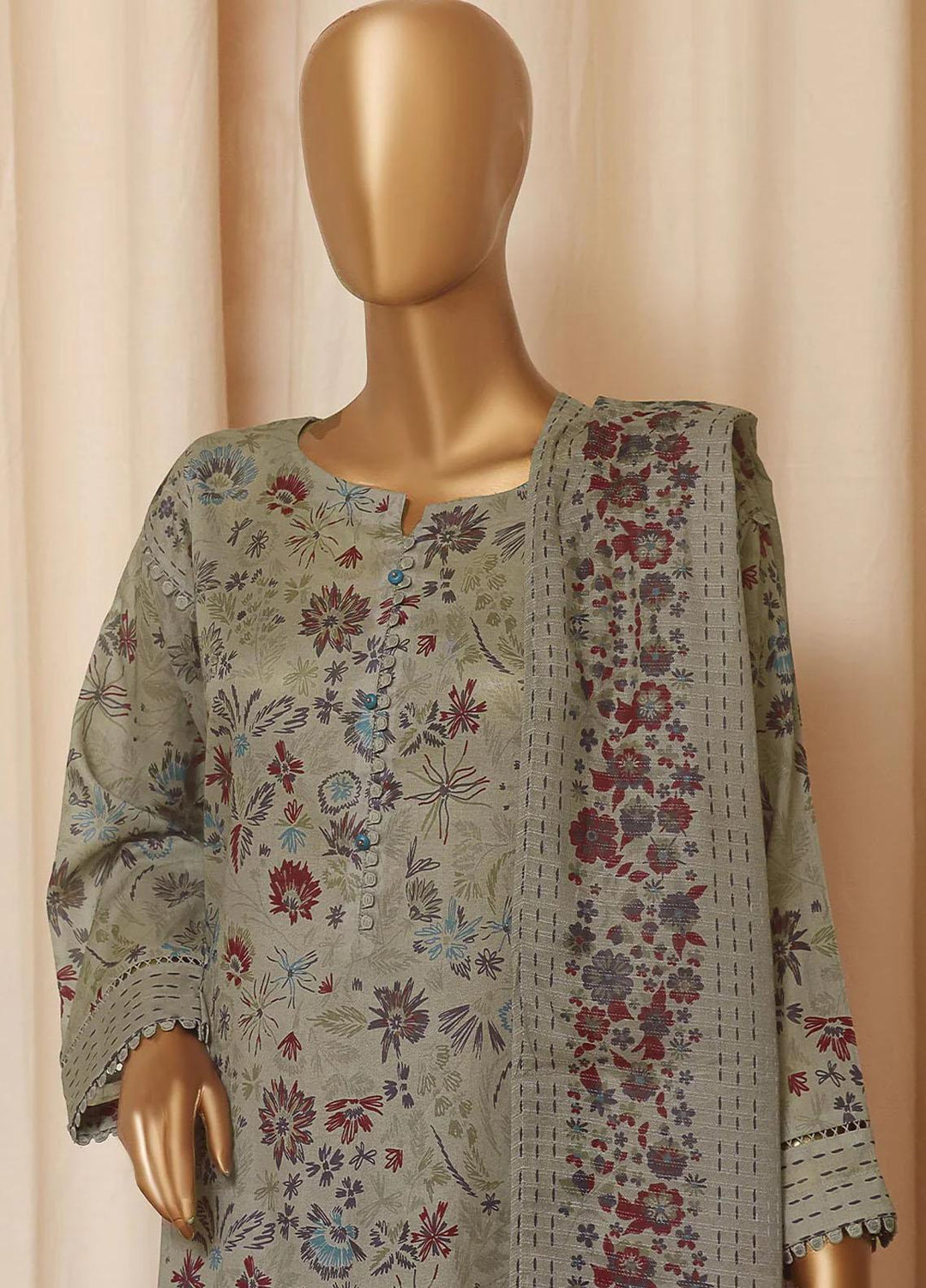 HZ Textiles Printed Lawn Suits Unstitched 3 Piece HZ23PP PPC-67 - Summer Collection