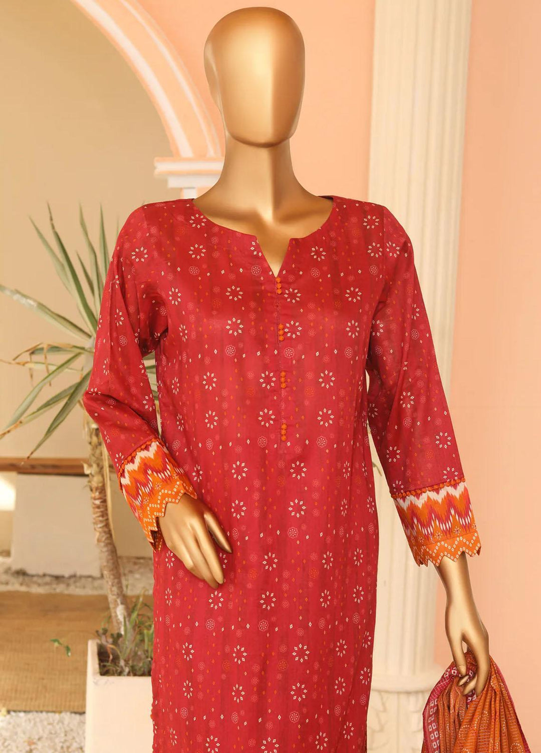 HZ Textiles Printed Lawn Suits Unstitched 3 Piece HZ23PP-V5 PPC-115 - Summer Collection