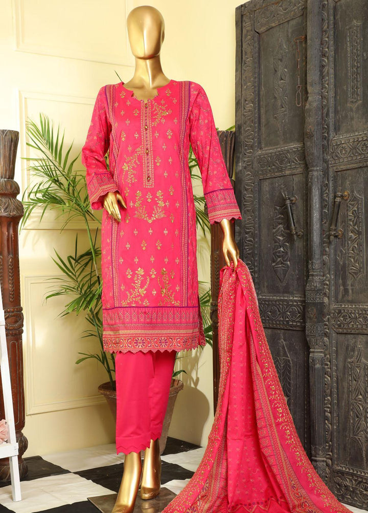 HZ Textiles Embroidered Lawn Suits Unstitched 3 Piece HZ23PCH-1 PEC-0237 - Summer Collection