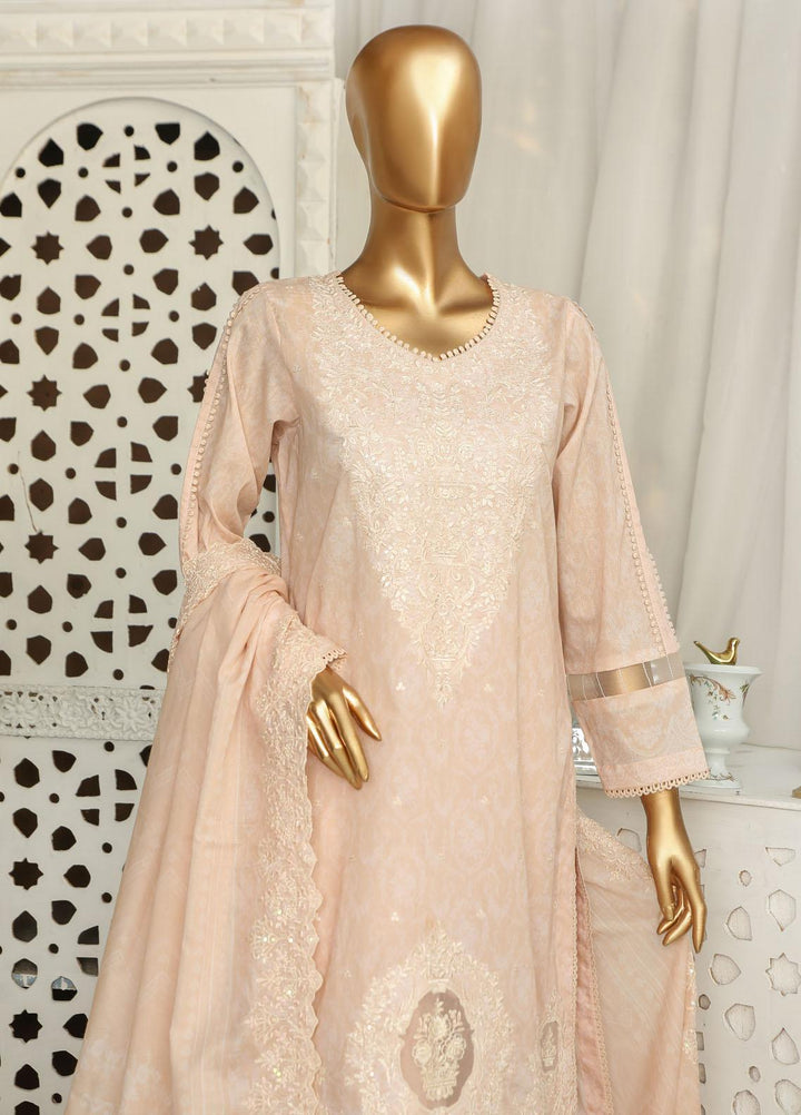HZ Textiles Embroidered Lawn Suits Unstitched 3 Piece HZ23PCH-1 PEC-2319 - Summer Collection