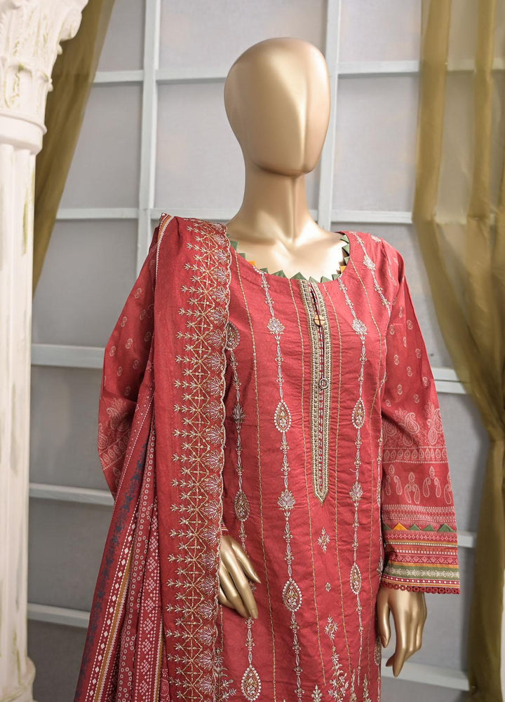 HZ Textiles Embroidered Lawn Suits Unstitched 3 Piece HZ23PCH-1 PEC-0202 - Summer Collection