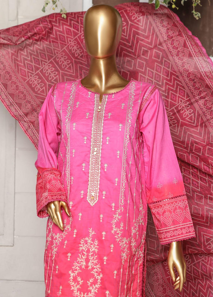 HZ Textiles Embroidered Lawn Suits Unstitched 3 Piece HZ23PCH-2 PEC-0233 - Summer Collection