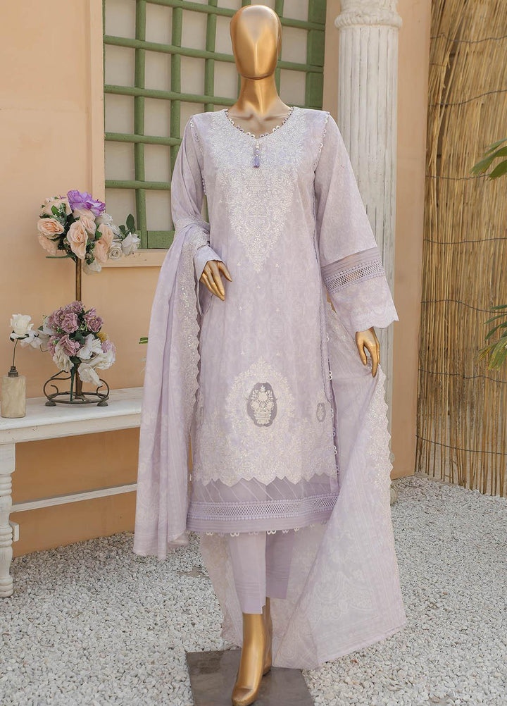 HZ Textiles Embroidered Lawn Suits Unstitched 3 Piece HZ23PCH-3 PEC-2316 - Summer Collection